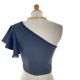 Blusa crop one shoulder