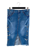 Falda en denim stretch