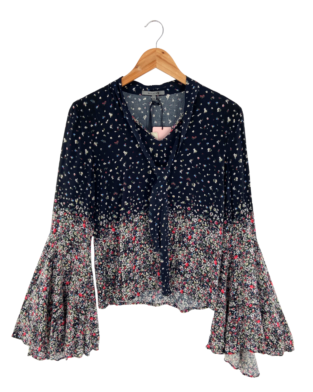 Blusa manga campana print