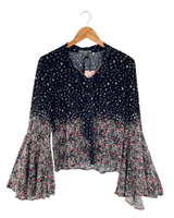 Blusa manga campana print