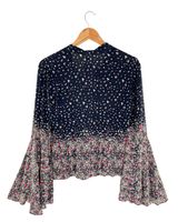 Blusa manga campana print