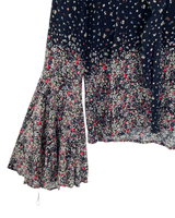Blusa manga campana print