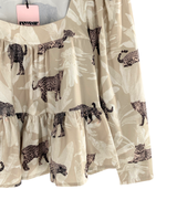 Blusa manga larga print