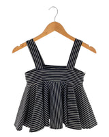 Blusa amplia de tiras a rayas