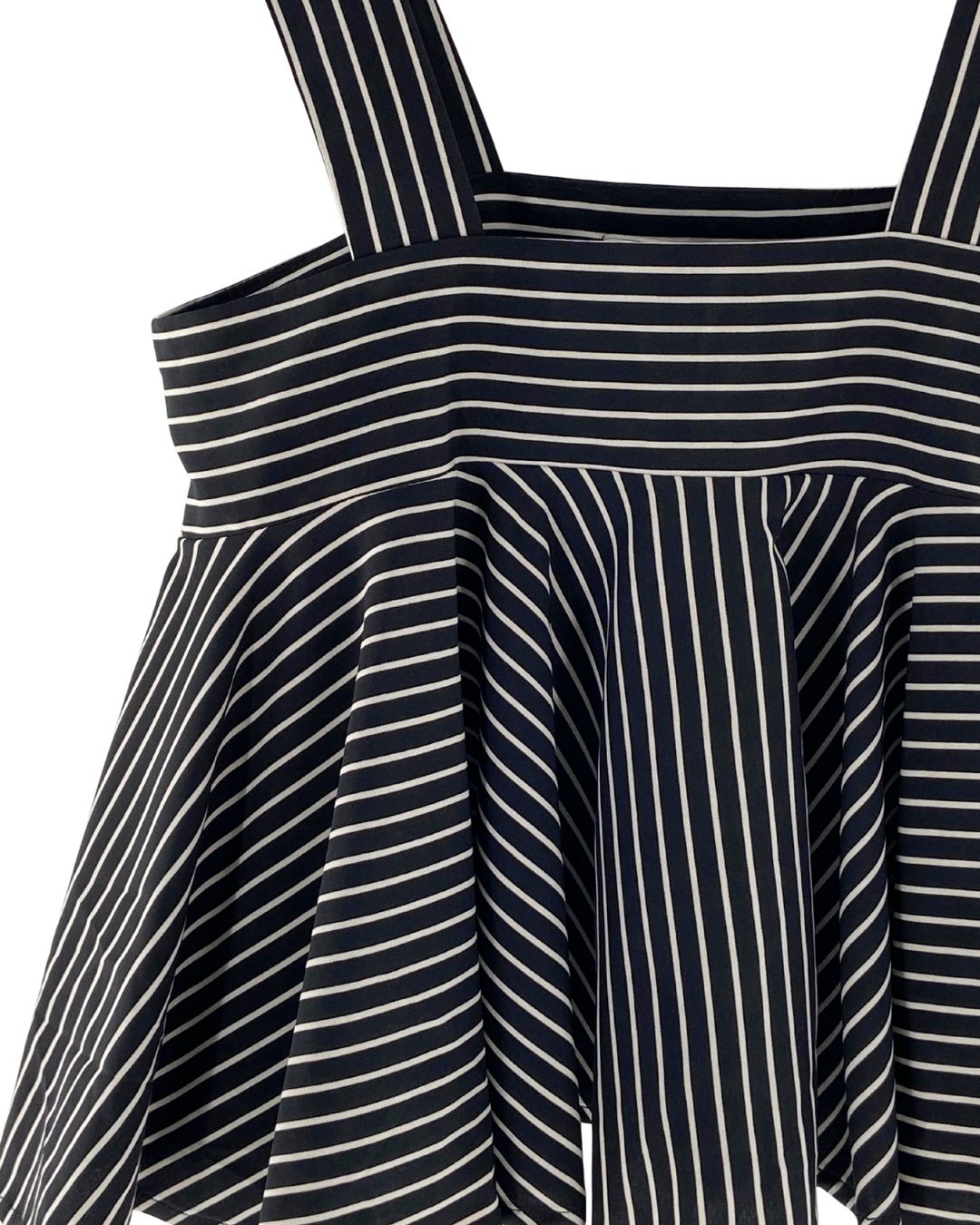 Blusa amplia de tiras a rayas