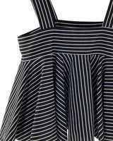 Blusa amplia de tiras a rayas