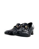 Mocasines tacón en charol