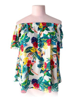 Blusa off shoulder print