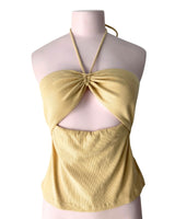 Blusa strapless cut out