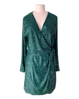 Vestido midi en lentejuelas