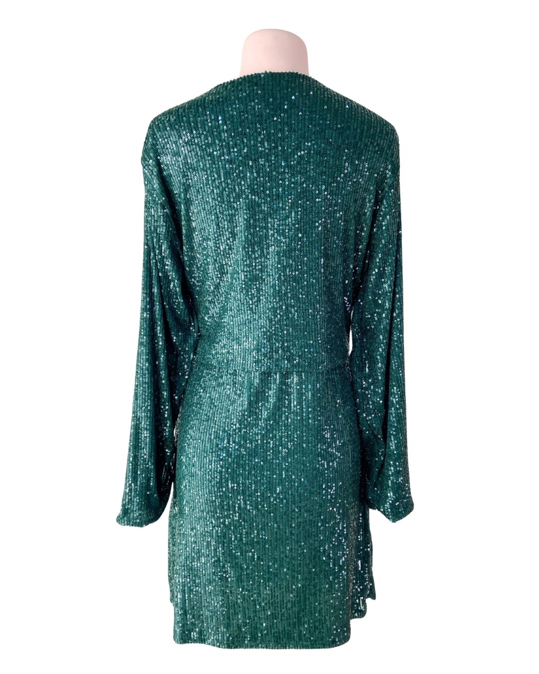 Vestido midi en lentejuelas