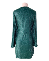 Vestido midi en lentejuelas