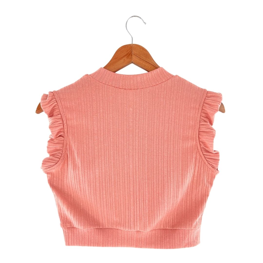 Blusa sleeveless en canalé