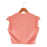 Blusa sleeveless en canalé