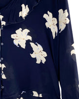 Blusa manga larga con vuelo