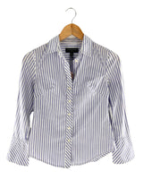 Camisa fit manga larga a rayas