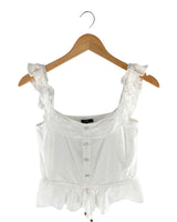 Blusa crop de tiras en plumetí