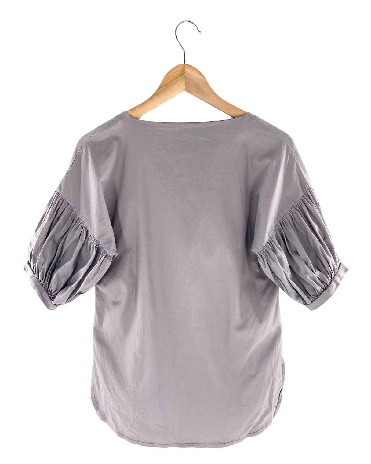 Blusa high and low manga corta