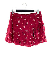 Falda mini espalda encauchada