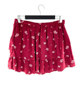 Falda mini espalda encauchada