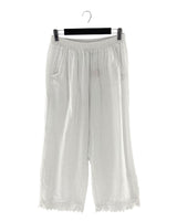 Pantalón en lino con bolillo
