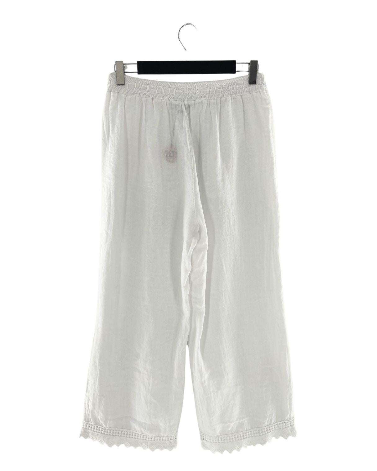 Pantalón en lino con bolillo