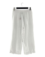 Pantalón en lino con bolillo