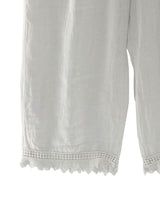 Pantalón en lino con bolillo