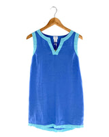 Vestido mini en lino recto