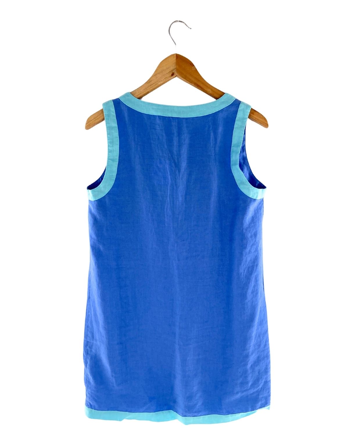 Vestido mini en lino recto