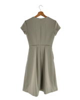 Vestido midi manga corta