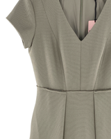 Vestido midi manga corta
