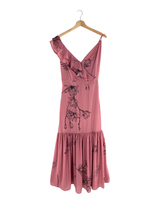 Maxi vestido con vuelos print