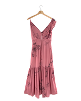 Maxi vestido con vuelos print