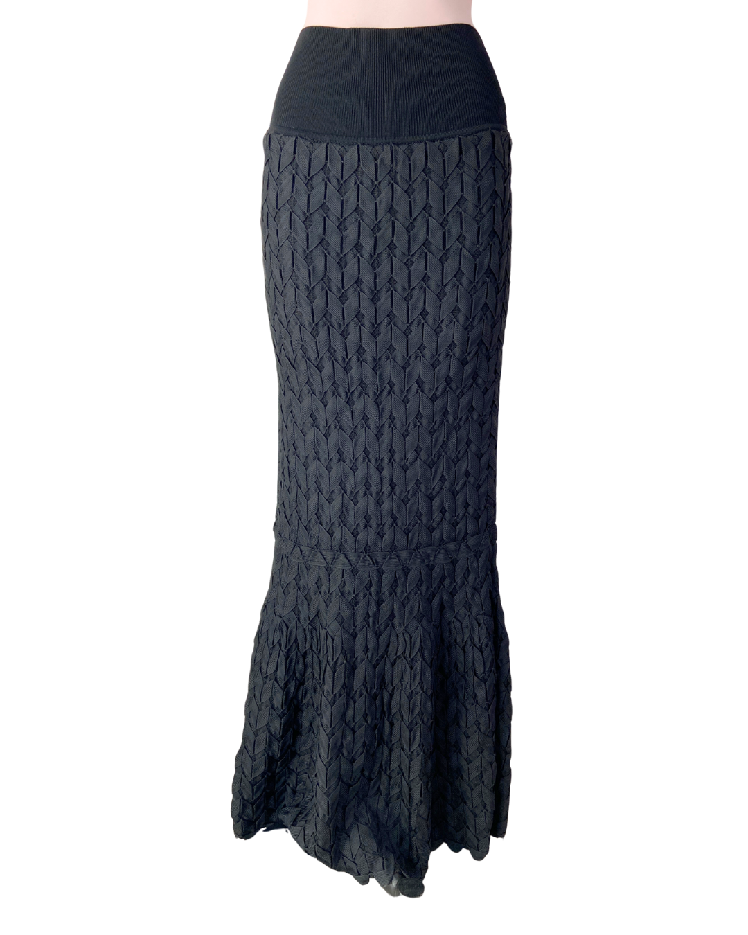 Maxi falda sirena tejida