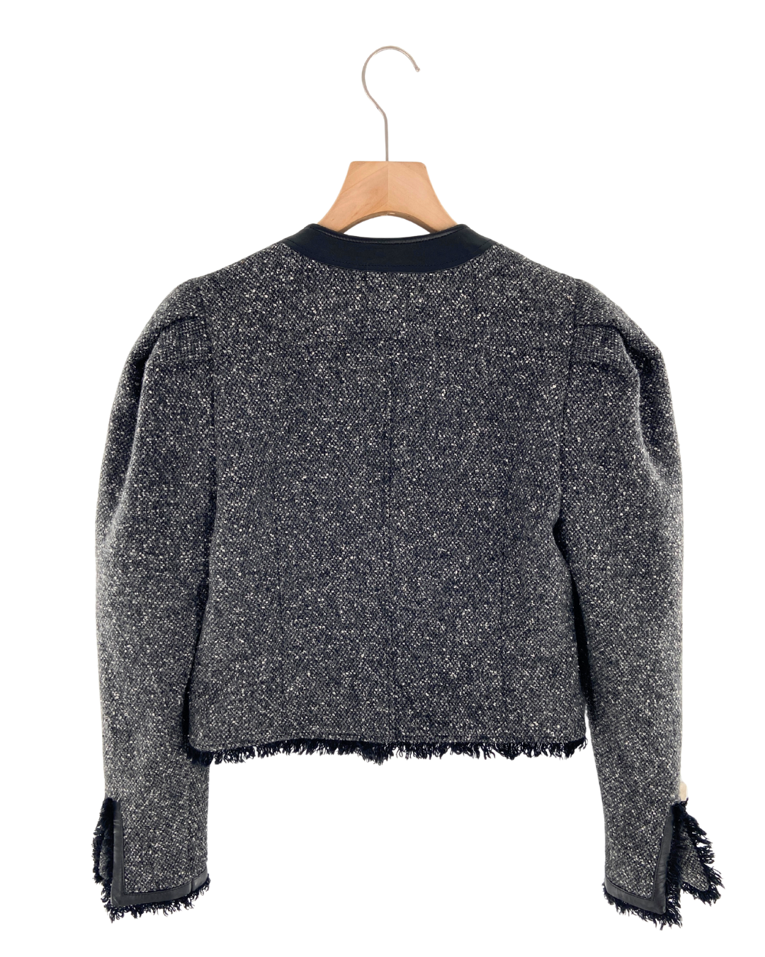 Chaqueta tweed con detalles
