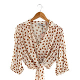 Camisa manga larga anudado