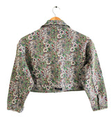 Chaqueta crop en Jacquard