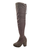 Botas en gamuza caña alta