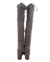 Botas en gamuza caña alta