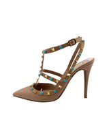 Stilettos Rockstud de cuero