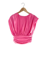 Blusa sleeveless con drapeados