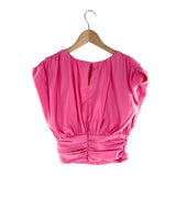 Blusa sleeveless con drapeados