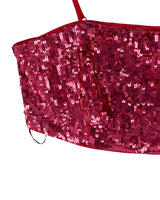 Crop top de tiras delgadas
