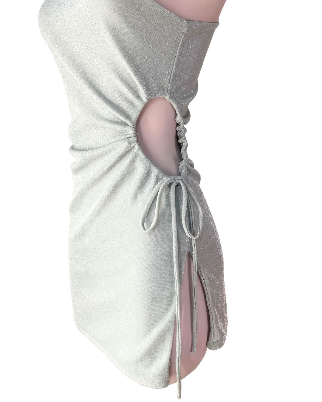 Vestido one shoulder cut out