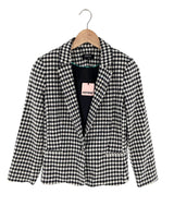 Blazer un botón print vichy