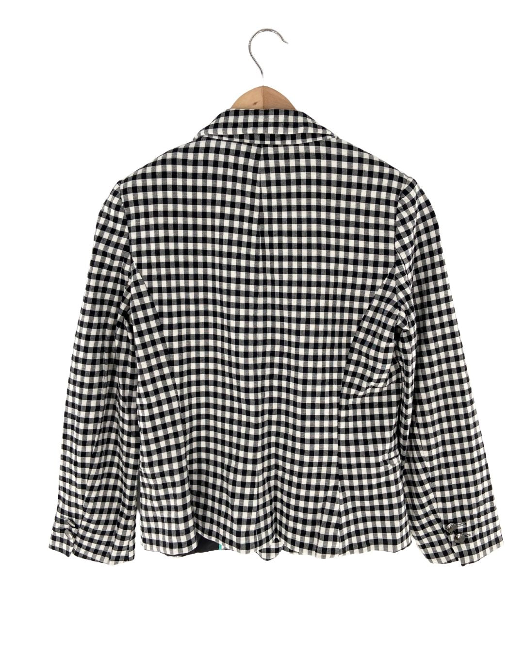 Blazer un botón print vichy