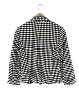 Blazer un botón print vichy