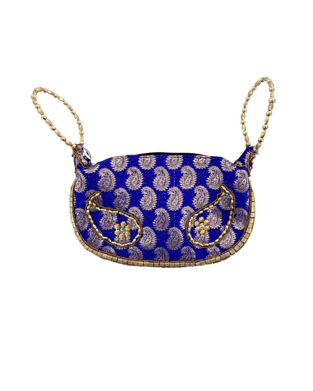 Handbag con paisley bordados
