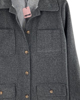 Chaqueta abotonada en paño